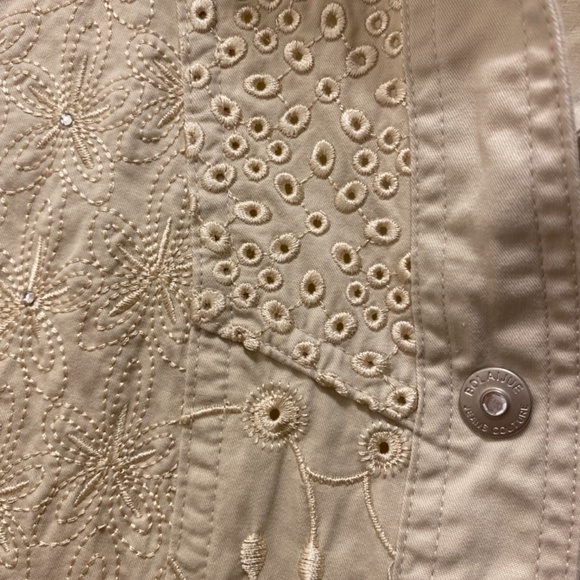 Bolaijue Couture Jeans Sparkly Eyelet Shirt/Jacket - Picture 2 of 5